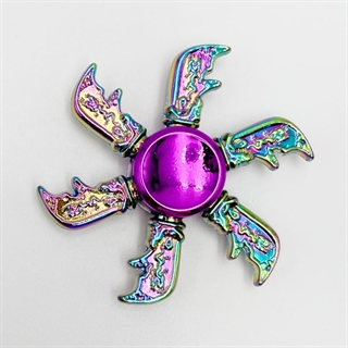 Farverig fidget spinner segl